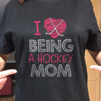 Load image into Gallery viewer, Designs by MyUtopia Shout Out:Hockey Mom Adult Unisex T-Shirt
