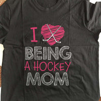 Load image into Gallery viewer, Designs by MyUtopia Shout Out:Hockey Mom Adult Unisex T-Shirt
