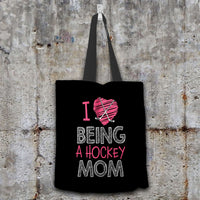 Load image into Gallery viewer, Designs by MyUtopia Shout Out:Hockey Mom Fabric Totebag Reusable Shopping Tote
