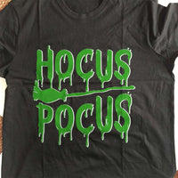 Load image into Gallery viewer, Designs by MyUtopia Shout Out:Hocus Pocus Broomstick Adult Unisex Cotton Short Sleeve T-Shirt
