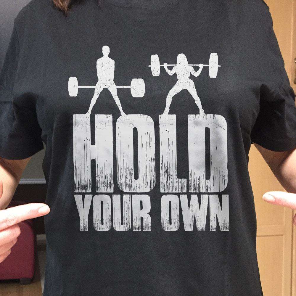 Designs by MyUtopia Shout Out:Hold Your Own Adult Unisex T-Shirt