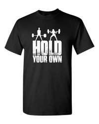 Load image into Gallery viewer, Designs by MyUtopia Shout Out:Hold Your Own Adult Unisex T-Shirt,S / Black,Adult Unisex T-Shirt
