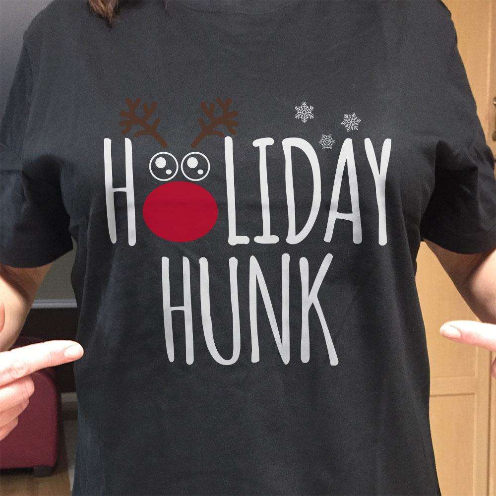 Designs by MyUtopia Shout Out:Holiday Hunk Adult Unisex T-Shirt