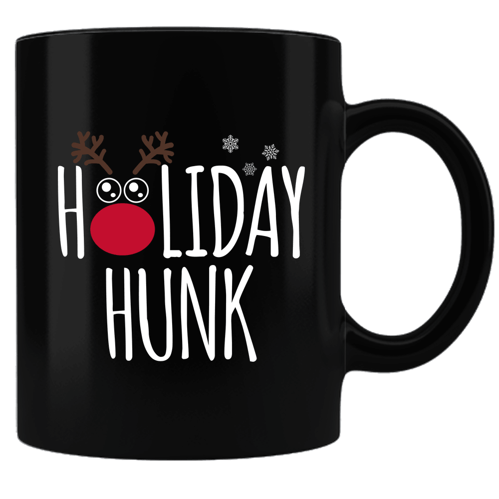 Designs by MyUtopia Shout Out:Holiday Hunk Ceramic Black Coffee Mug,Default Title,Ceramic Coffee Mug