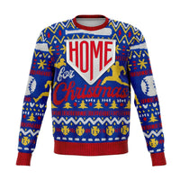 Load image into Gallery viewer, Designs by MyUtopia Shout Out:Home For Christmas Baseball Fan Funny Christmas - Fleece Lined Fashion Sweatshirt,XS / Multi,Fashion Sweatshirt - AOP
