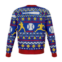 Load image into Gallery viewer, Designs by MyUtopia Shout Out:Home For Christmas Baseball Fan Funny Christmas - Fleece Lined Fashion Sweatshirt
