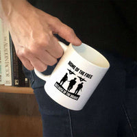 Load image into Gallery viewer, Designs by MyUtopia Shout Out:Home of the Free Because of the Brave Ceramic Coffee Mug - White
