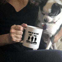 Load image into Gallery viewer, Designs by MyUtopia Shout Out:Home of the Free Because of the Brave Ceramic Coffee Mug - White

