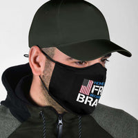 Load image into Gallery viewer, Designs by MyUtopia Shout Out:Home of the Free Because of the Brave US Flag Adult Fabric Face Mask with Elastic Ear Loops
