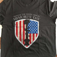 Load image into Gallery viewer, Designs by MyUtopia Shout Out:Honor The Fallen Heroes Adult Unisex T-Shirt
