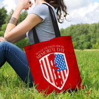 Load image into Gallery viewer, Designs by MyUtopia Shout Out:Honor The Fallen Heroes Fabric Totebag Reusable Shopping Tote

