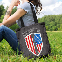 Load image into Gallery viewer, Designs by MyUtopia Shout Out:Honor The Fallen Heroes Fabric Totebag Reusable Shopping Tote
