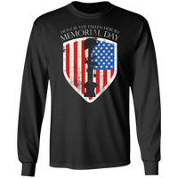 Load image into Gallery viewer, Designs by MyUtopia Shout Out:Honor The Fallen Heroes Long Sleeve Ultra Cotton T-Shirt,S / Black,Long Sleeve T-Shirts
