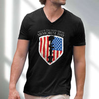 Load image into Gallery viewer, Designs by MyUtopia Shout Out:Honor The Fallen Heroes Men&#39;s Printed V-Neck T-Shirt
