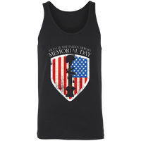 Load image into Gallery viewer, Designs by MyUtopia Shout Out:Honor The Fallen Heroes Unisex Tank,X-Small / Black,Tank Tops
