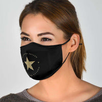 Load image into Gallery viewer, Designs by MyUtopia Shout Out:Honor The Fallen Thank The Living Star Adult Fabric Face Mask with Elastic Ear Loops
