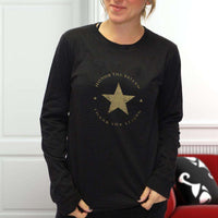 Load image into Gallery viewer, Designs by MyUtopia Shout Out:Honor The Fallen Thank The Living Star Long Sleeve Ultra Cotton T-Shirt

