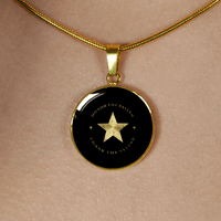 Load image into Gallery viewer, Designs by MyUtopia Shout Out:Honor The Fallen Thank The Living Star Personalized Engravable Keepsake Necklace
