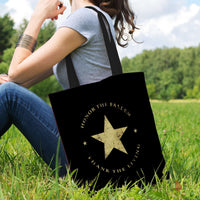 Load image into Gallery viewer, Designs by MyUtopia Shout Out:Honor The Fallen Thank The Living Star Reusable Fabric Shopping Totebag
