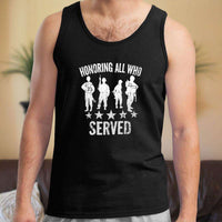 Load image into Gallery viewer, Designs by MyUtopia Shout Out:Honoring All Who Served Unisex Tank
