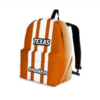 Load image into Gallery viewer, Designs by MyUtopia Shout Out:#HookEm Texas Backpack,Large (18 x 14 x 8 inches) / Adult (Ages 13+) / Orange,Backpacks
