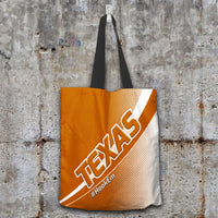 Load image into Gallery viewer, Designs by MyUtopia Shout Out:#HookEm Texas Fan Fabric Totebag Reusable Shopping Tote
