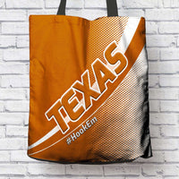 Load image into Gallery viewer, Designs by MyUtopia Shout Out:#HookEm Texas Fan Fabric Totebag Reusable Shopping Tote
