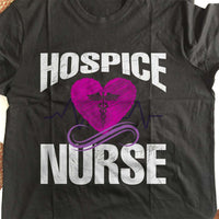 Load image into Gallery viewer, Designs by MyUtopia Shout Out:Hospice Nurse Adult Unisex Black T-Shirt
