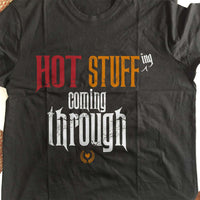 Load image into Gallery viewer, Designs by MyUtopia Shout Out:Hot Stuffing Coming Through Adult Unisex Cotton Short Sleeve T-Shirt
