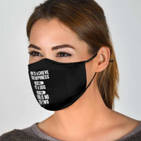 Load image into Gallery viewer, Designs by MyUtopia Shout Out:How To Achieve True Happiness: Pet A Dog Adult Fabric Face Mask with Elastic Ear Loops
