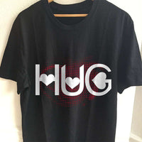 Load image into Gallery viewer, Designs by MyUtopia Shout Out:Hug Hearts Valentines Day Humor Adult Unisex T-Shirt
