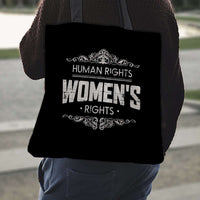 Load image into Gallery viewer, Designs by MyUtopia Shout Out:Human Rights Women&#39;s Rights Fabric Totebag Reusable Shopping Tote
