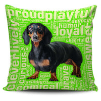 Load image into Gallery viewer, Designs by MyUtopia Shout Out:Humorous Dachshund Pillowcases,Green,Pillowcases

