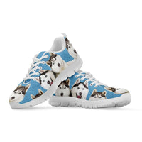 Load image into Gallery viewer, Designs by MyUtopia Shout Out:Huskies Running Shoes,Kid&#39;s / 11 CHILD (EU28) / Light Blue,Running Shoes
