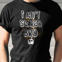 Load image into Gallery viewer, Designs by MyUtopia Shout Out:I Ain&#39;t Scared Bro Adult Unisex Cotton Short Sleeve T-Shirt
