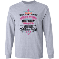 Load image into Gallery viewer, Designs by MyUtopia Shout Out:I Am A Christian Girl Long Sleeve Ultra Cotton Unisex T-Shirt,Sport Grey / S,Long Sleeve T-Shirts
