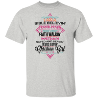 Load image into Gallery viewer, Designs by MyUtopia Shout Out:I Am A Christian Girl Ultra Cotton Unisex T-Shirt,Ash / S,Adult Unisex T-Shirt
