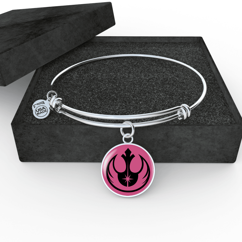 Designs by MyUtopia Shout Out:I am a Rebel Jedi Charm and Wire Bracelet