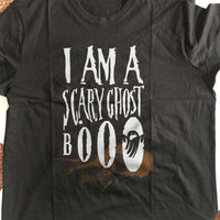 Load image into Gallery viewer, Designs by MyUtopia Shout Out:I Am A Scary Ghost Adult Unisex Cotton Short Sleeve T-Shirt

