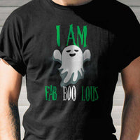 Load image into Gallery viewer, Designs by MyUtopia Shout Out:I am Fab Boo Lous Ghost Adult Unisex Cotton Short Sleeve T-Shirt
