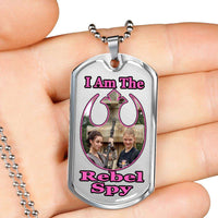 Load image into Gallery viewer, Designs by MyUtopia Shout Out:I Am The Rebel Spy Dog Tag (C)

