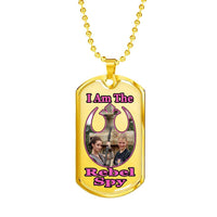 Load image into Gallery viewer, Designs by MyUtopia Shout Out:I Am The Rebel Spy Dog Tag (C)
