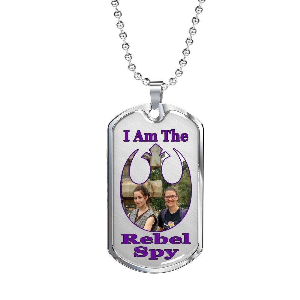 Designs by MyUtopia Shout Out:I Am The Rebel Spy Dog Tag (J)