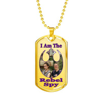 Load image into Gallery viewer, Designs by MyUtopia Shout Out:I Am The Rebel Spy Dog Tag (J)
