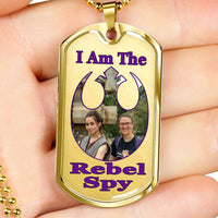 Load image into Gallery viewer, Designs by MyUtopia Shout Out:I Am The Rebel Spy Dog Tag (J)
