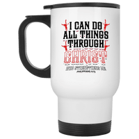 Load image into Gallery viewer, Designs by MyUtopia Shout Out:I Can Do All Things Through Christ Travel Mug
