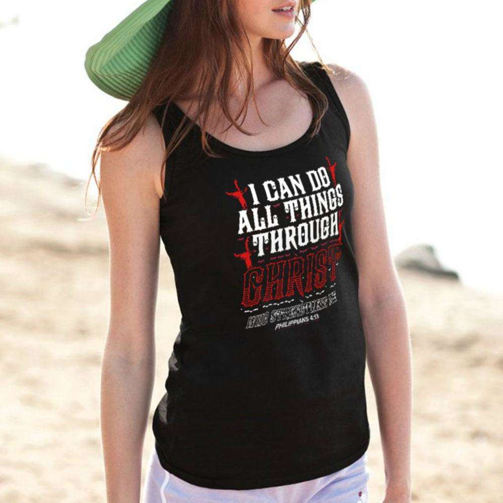 Designs by MyUtopia Shout Out:I Can Do All Things Through Christ Ultra Cotton Unisex Tank Top