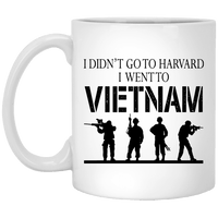 Load image into Gallery viewer, Designs by MyUtopia Shout Out:I Didn&#39;t Go To Harvard, I Went To Vietnam Ceramic Coffee Mugs,11 oz / White,Ceramic Coffee Mug
