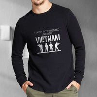 Load image into Gallery viewer, Designs by MyUtopia Shout Out:I Didn&#39;t Go To Harvard, I Went To Vietnam Long Sleeve Ultra Cotton Unisex T-Shirt
