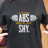 Load image into Gallery viewer, Designs by MyUtopia Shout Out:I Do Have Abs Adult Unisex T-Shirt
